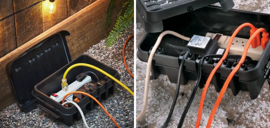 How to Hide Extension Cords for Christmas Lights