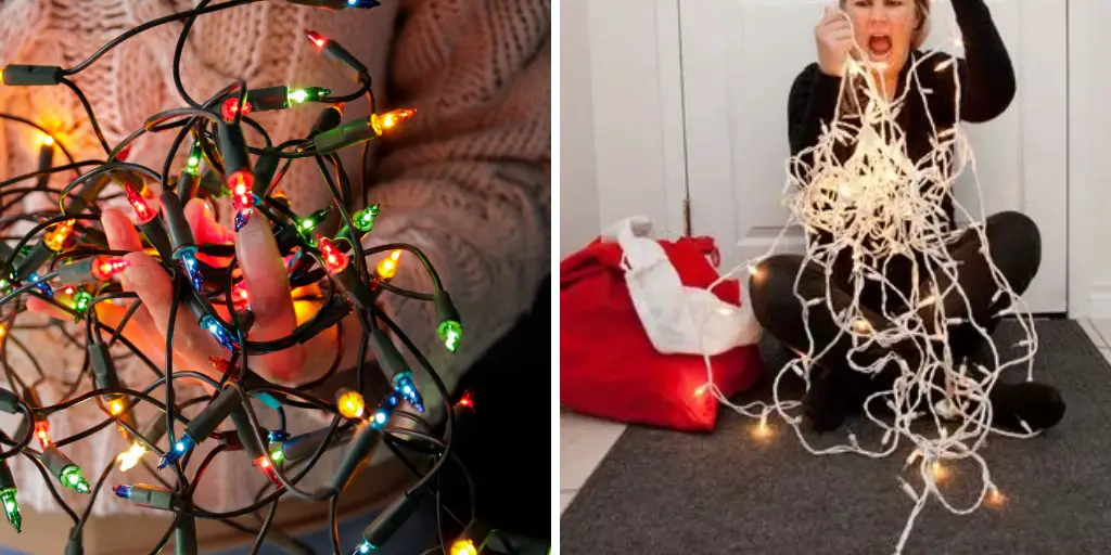 How to Untangle Christmas Lights