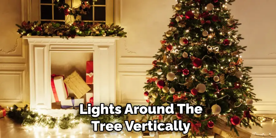  Lights Around Their Tree Vertically
