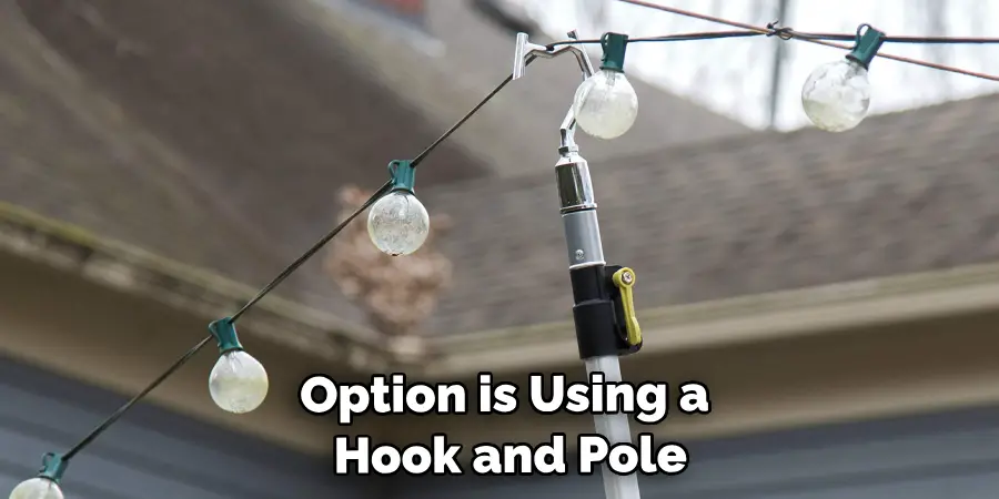 Option is Using a Hook and Pole