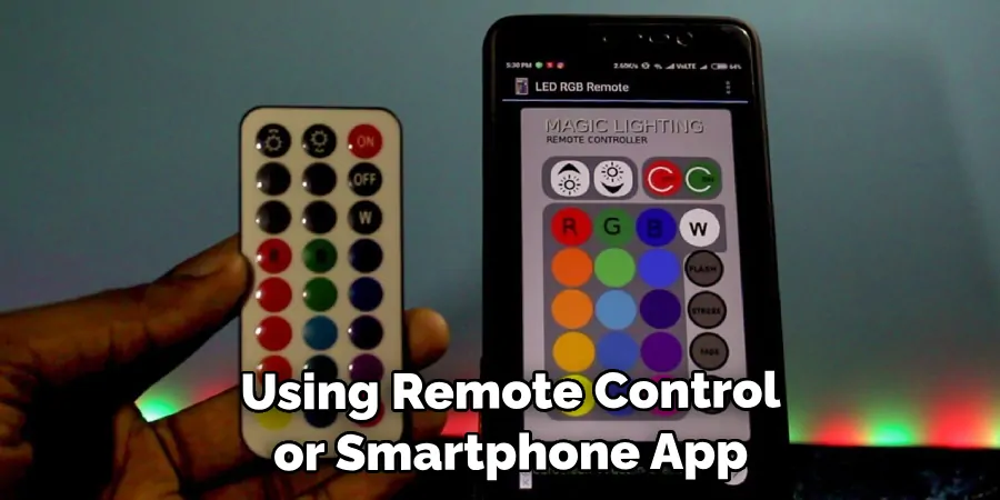 Using a Remote Control or Smartphone App