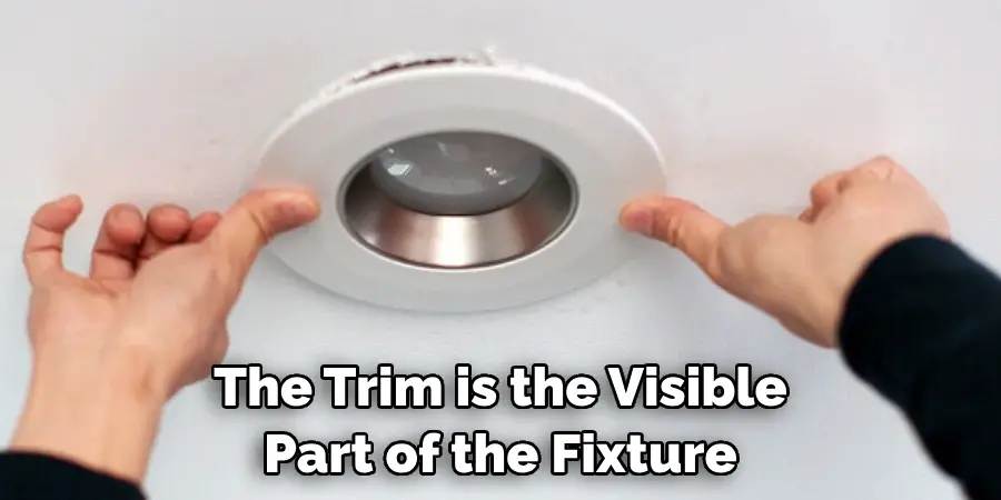 The Trim is the Visible Part of the Fixture