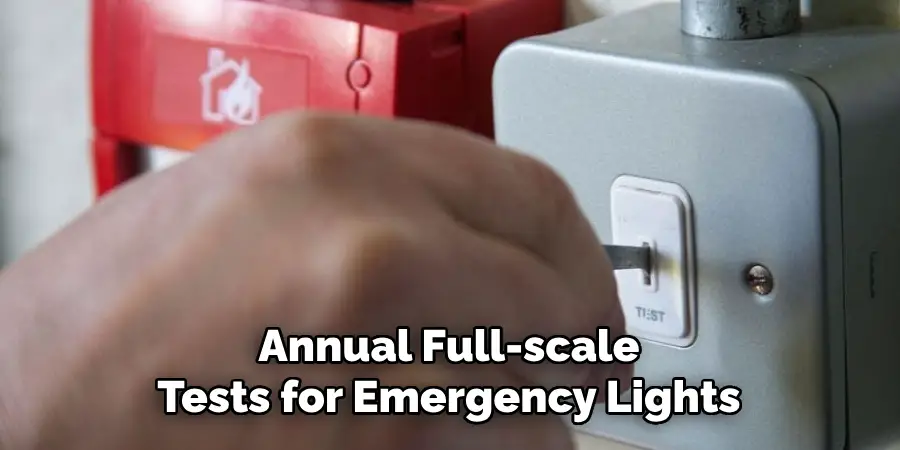 Annual Full-scale Tests for Emergency Lights