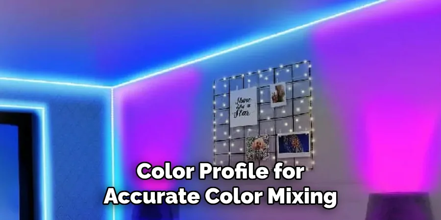 Color Profile for Accurate Color Mixing