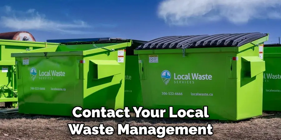 Contact Your Local Waste Management