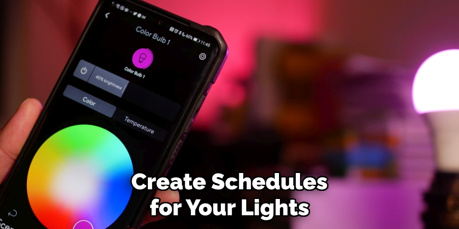 Create Schedules for Your Lights