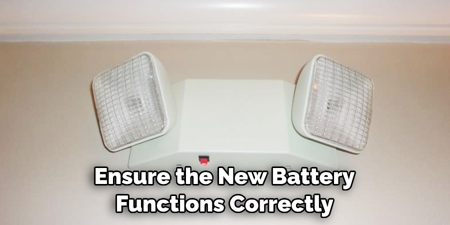 Ensure the New Battery Functions Correctly