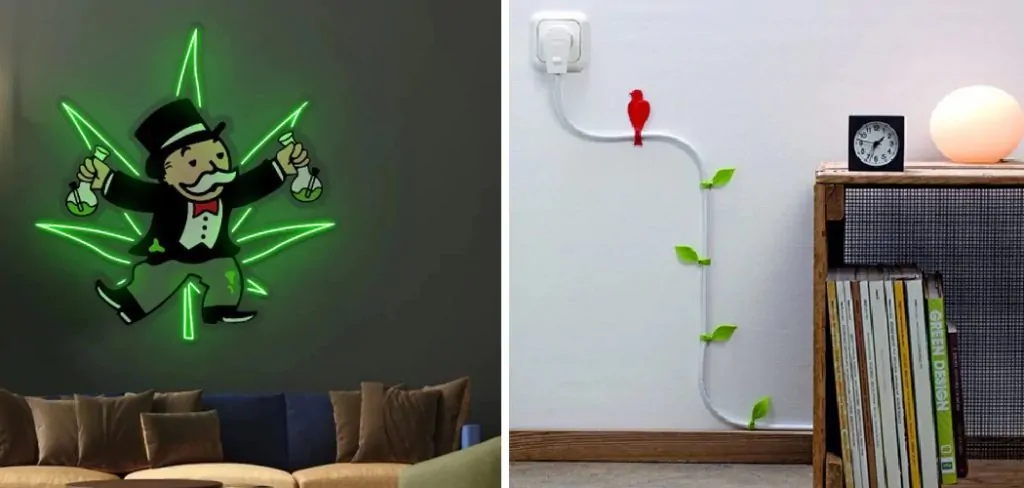 How to Hide Neon Light Signs Wires
