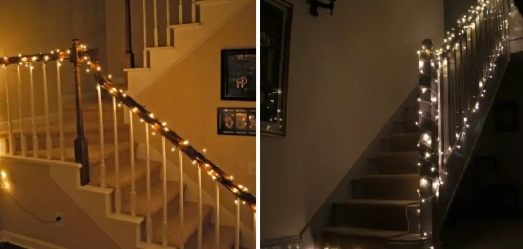 How to Put Christmas Lights on Staircase
