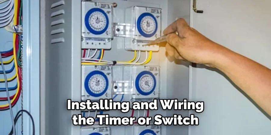 Installing and Wiring the Timer or Switch