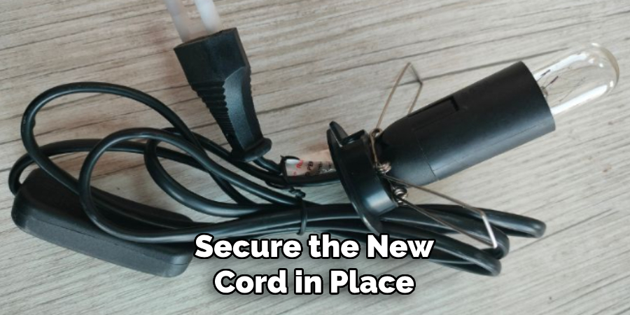 Secure the New Cord in Place