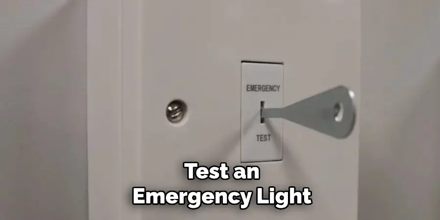 Test an Emergency Light