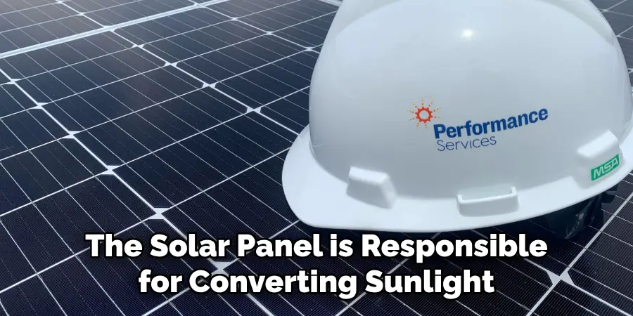 The Solar Panel is Responsible for Converting Sunlight