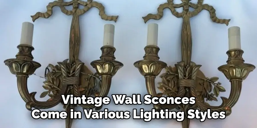 Vintage Wall Sconces Come in Various Lighting Styles