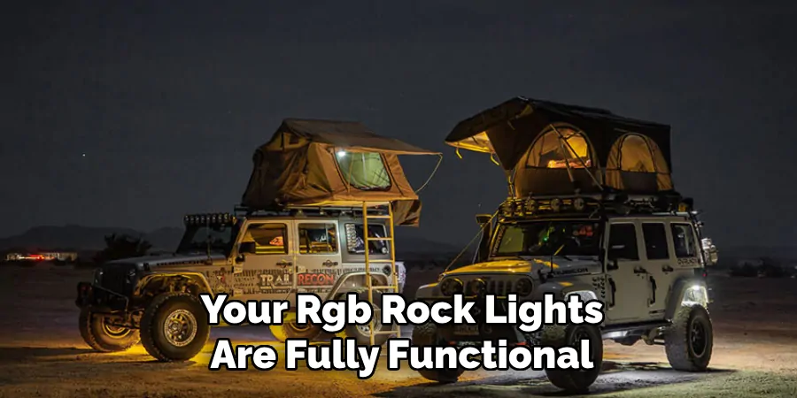 Your Rgb Rock Lights Are Fully Functional