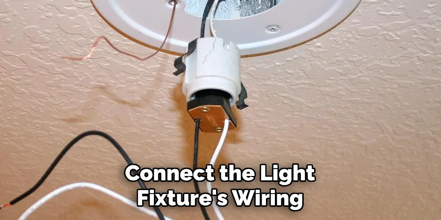 Connect the Light Fixture's Wiring