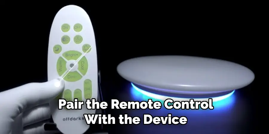 Pair the Remote Control With the Device