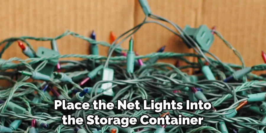 Place the Net Lights Into the Storage Container