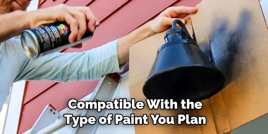 Compatible With the
Type of Paint You Plan