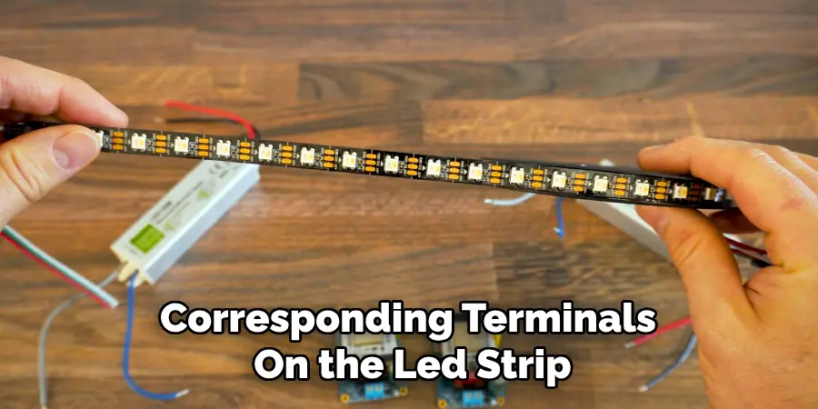 Corresponding Terminals
On the Led Strip
