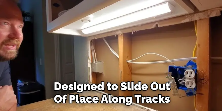 Designed to Slide Out
Of Place Along Tracks