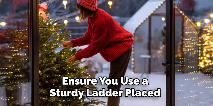 Ensure You Use a
Sturdy Ladder Placed