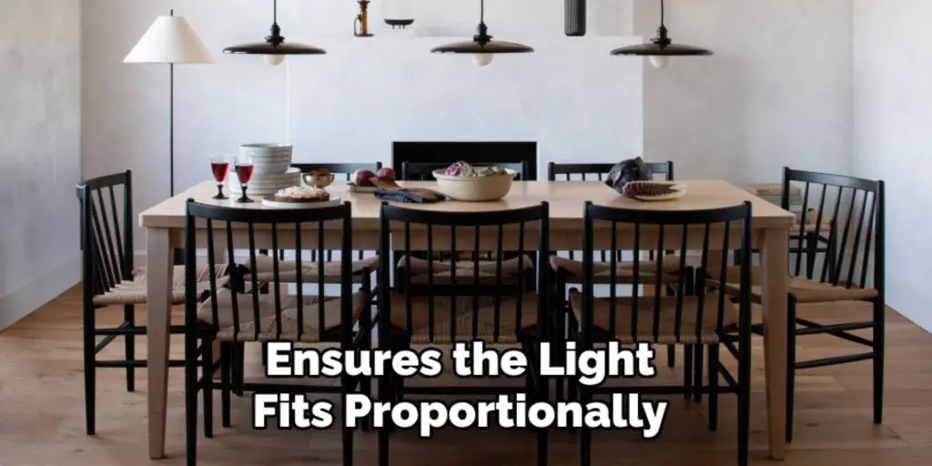 Ensures the Light
Fits Proportionally