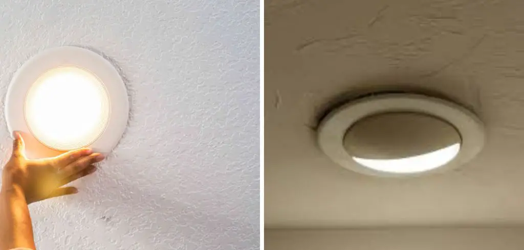 How to Repair a Recessed Light Cover