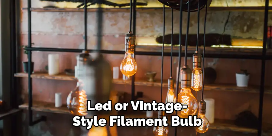 Led or Vintage-
Style Filament Bulb