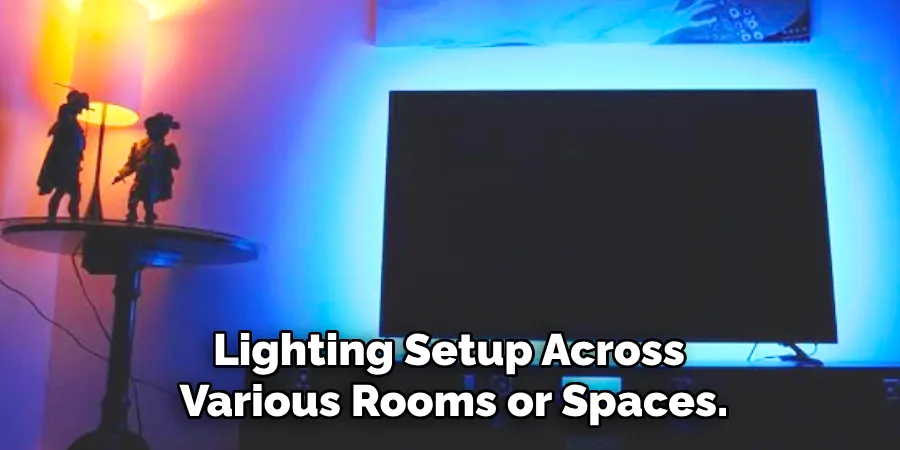 Lighting Setup Across
Various Rooms or Spaces.