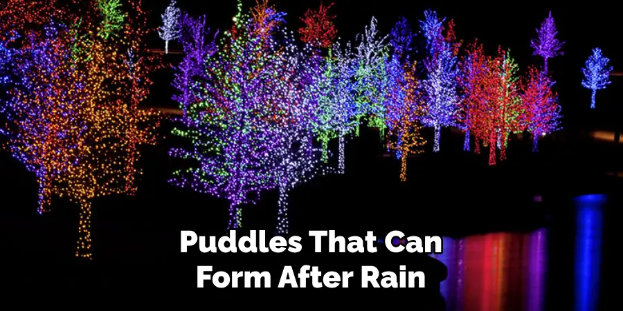 Puddles That Can
Form After Rain