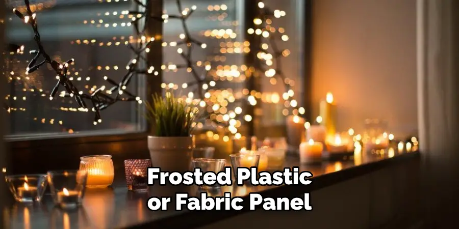 Frosted Plastic
or Fabric Panel