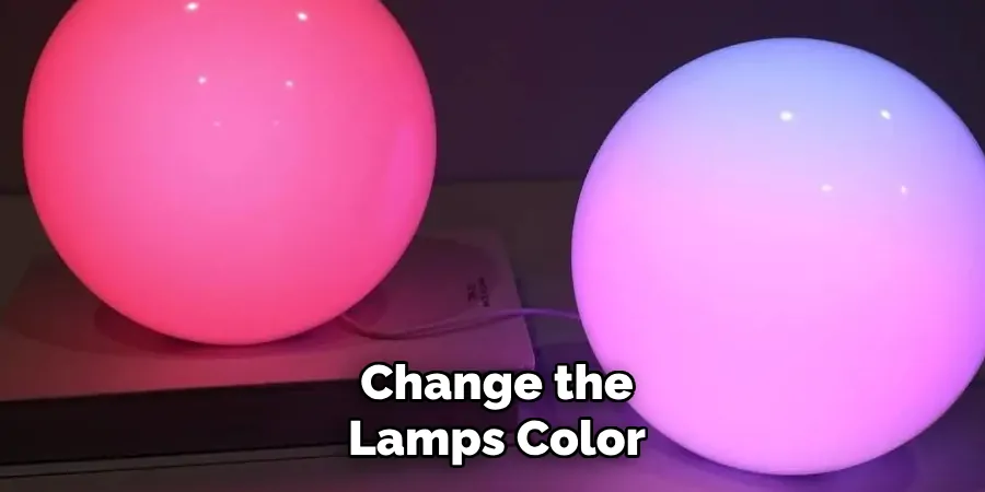Change the Lamps Color
