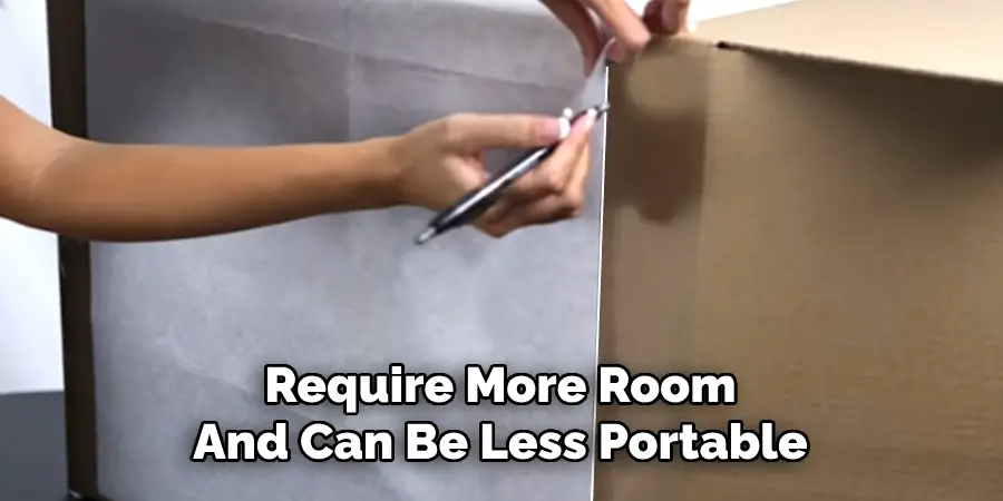 Require More Room
And Can Be Less Portable