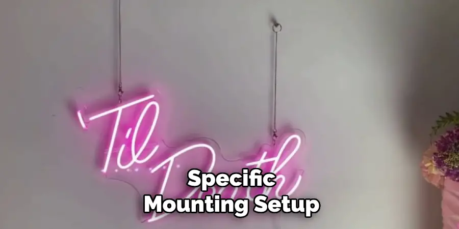 Specific
Mounting Setup