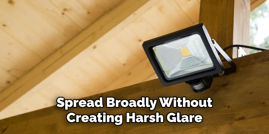 Spread Broadly Without
Creating Harsh Glare