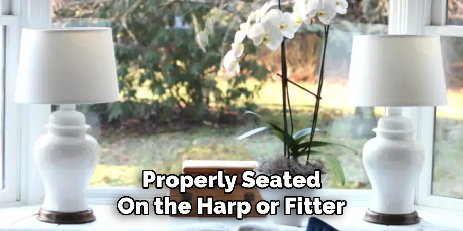 Properly Seated
On the Harp or Fitter