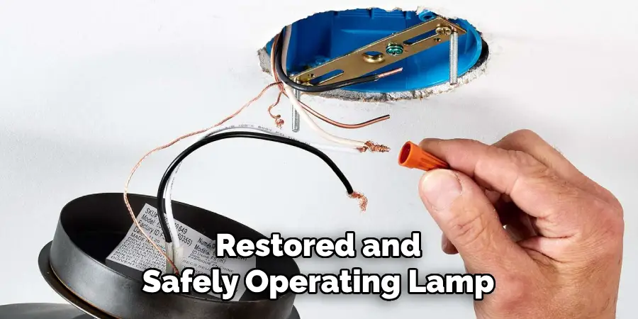 Restored and
Safely Operating Lamp