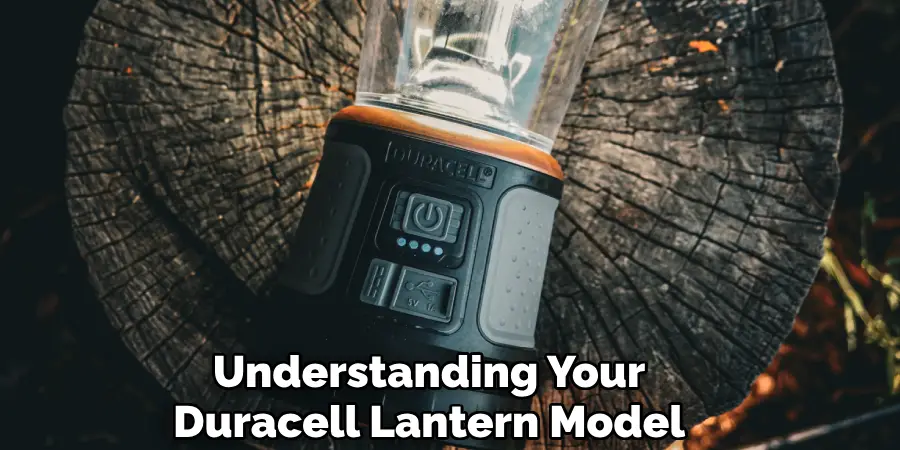 Understanding Your
Duracell Lantern Model