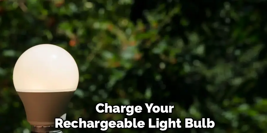 Charge Your
Rechargeable Light Bulb