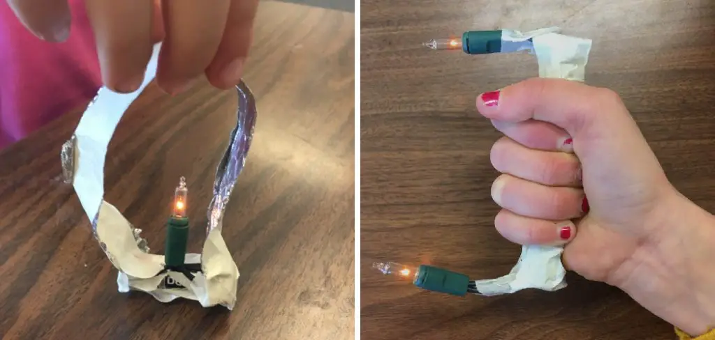 How to Light a Lightbulb with a Battery and Foil