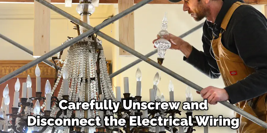 Carefully Unscrew and Disconnect the Electrical Wiring