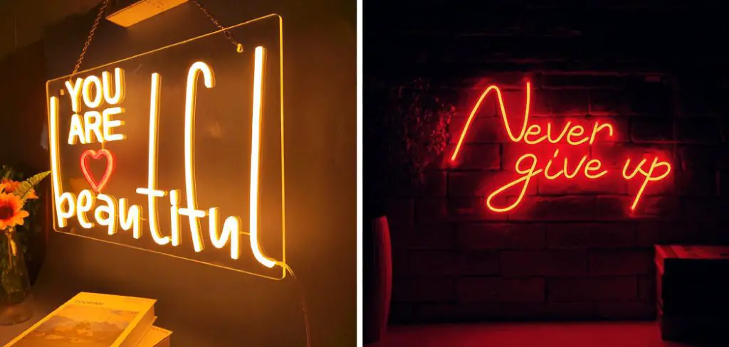 How to Hang Led Sign on Wall