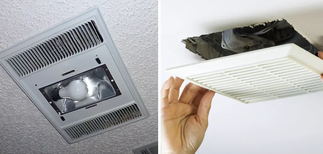removing nutone bathroom fan cover