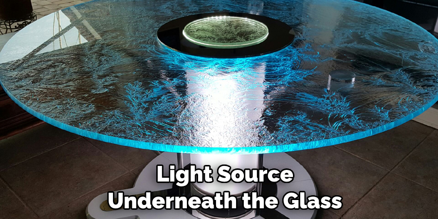 Light Source Underneath the Glass