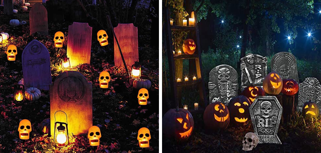 How to Light Up Halloween Tombstones