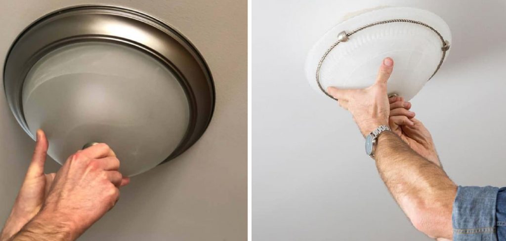 How to Remove Ceiling Light Cover With Spring Clips