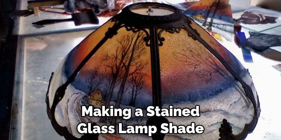 Making a Stained Glass Lamp Shade