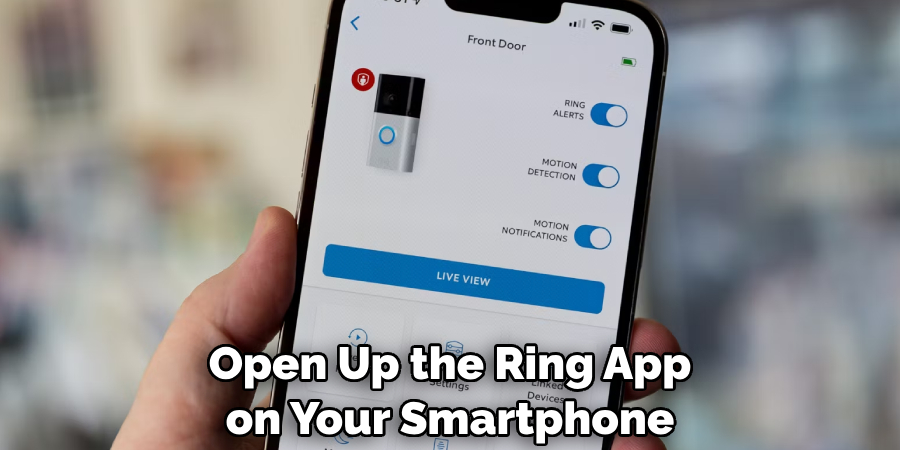 Open Up the Ring App on Your Smartphone
