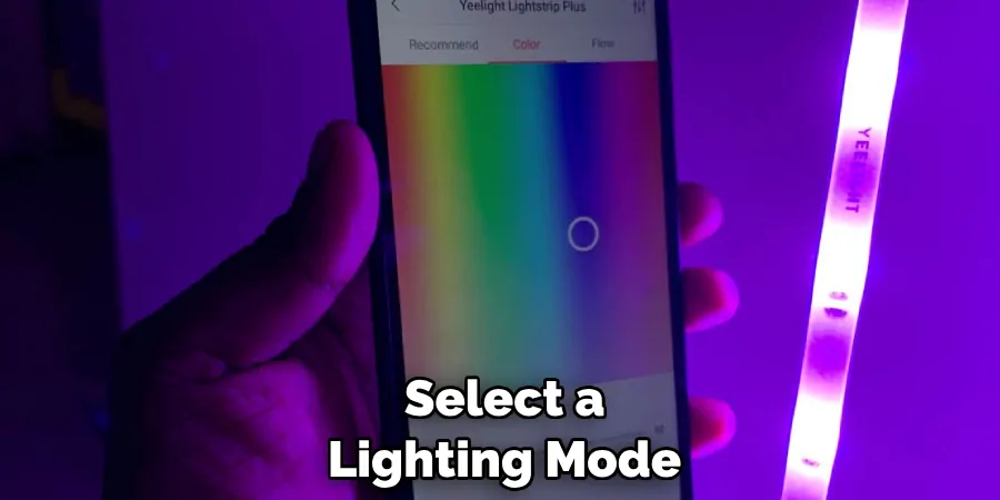 Select a Lighting Mode